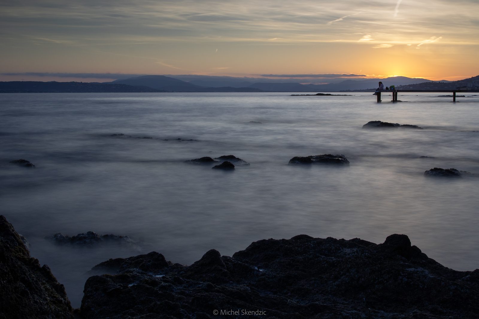 Pêcheur au crépuscule