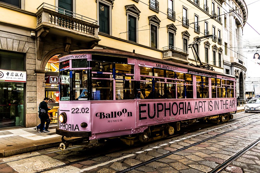 Tramway rose, Milan
